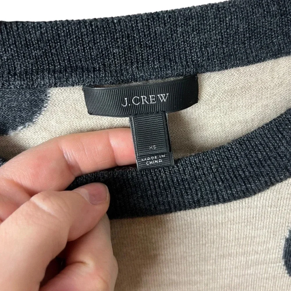 J. Crew • Merino Wool Tipi Polka Dot Sweater